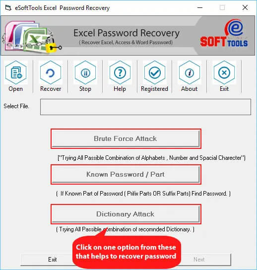 esofttools excel şifre kurtarma