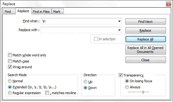 Utilisez les touches de raccourci « Ctrl » + « F » et entrez « Ûtà » dans le champ de recherche, où vous aurez besoin de remplacer « 5³tà ». Recherchez également « IžC0 » et remplacez-le par « IžC_0 ».