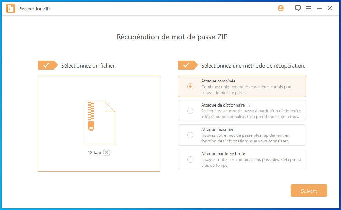 ajouté votre fichier ZIP protégé par un mot de passe